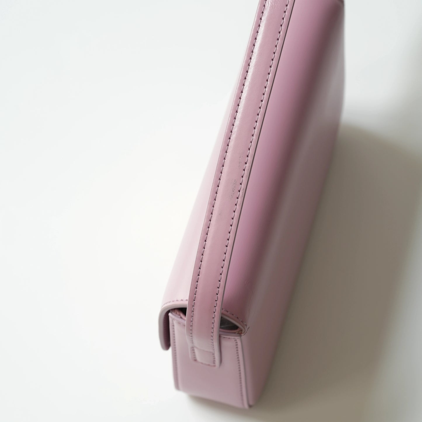 Celine Purple Shiny Calfskin Classique Triomphe Shoulder Bag