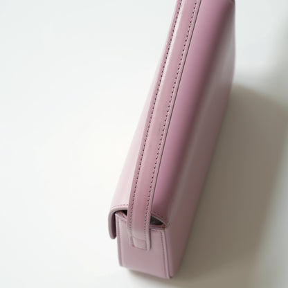 Celine Purple Shiny Calfskin Classique Triomphe Shoulder Bag