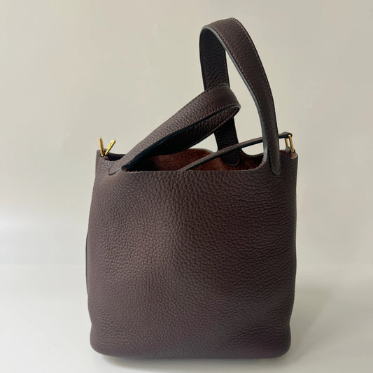 Hermès Picotin Lock 18 Bag Ebene Clemence Leather GHW