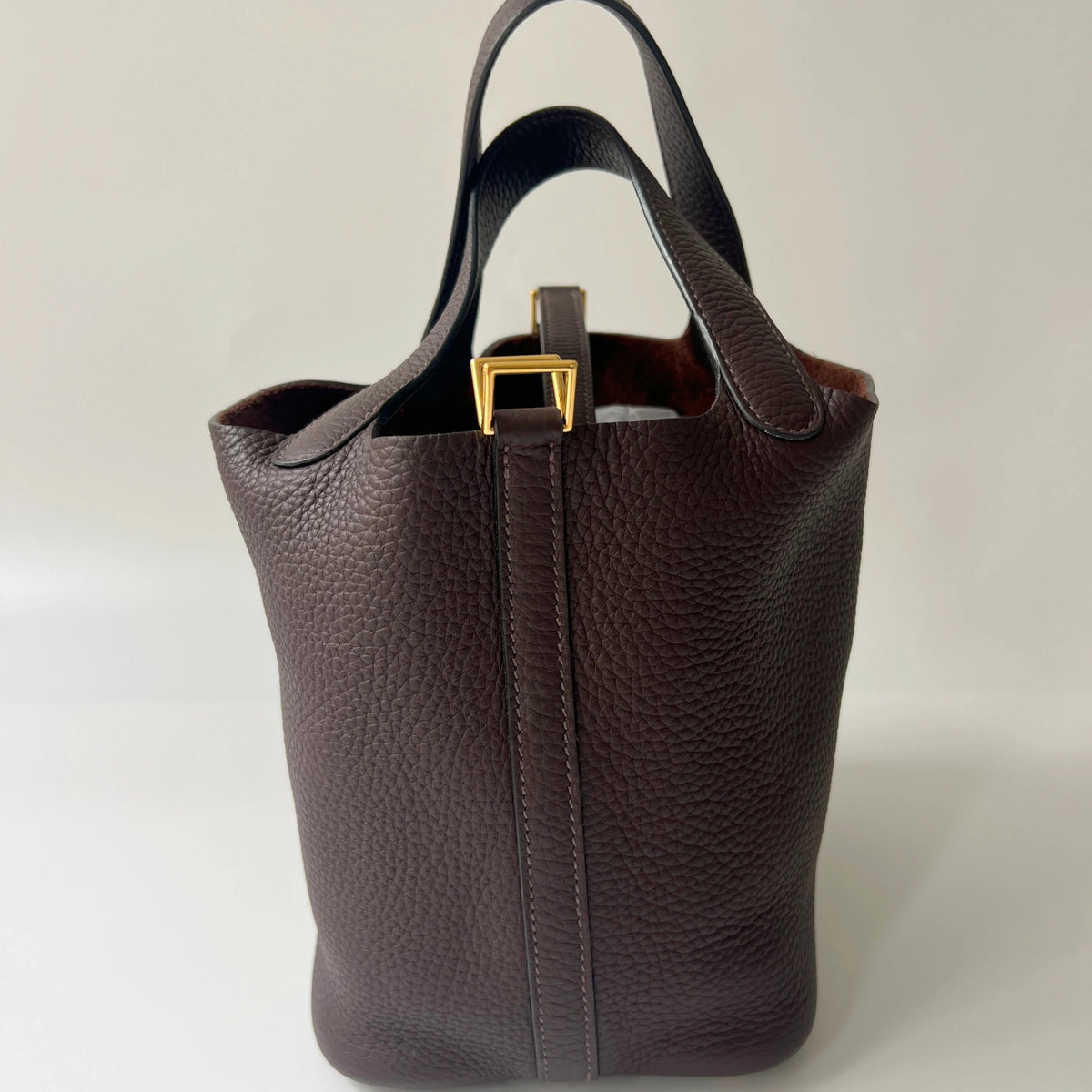 Hermès Picotin Lock 18 Bag Ebene Clemence Leather GHW