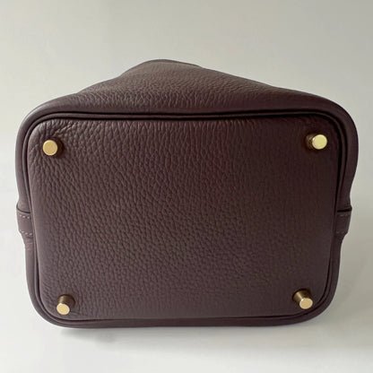 Hermès Picotin Lock 18 Bag Ebene Clemence Leather GHW