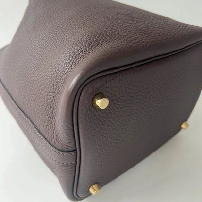 Hermès Picotin Lock 18 Bag Ebene Clemence Leather GHW