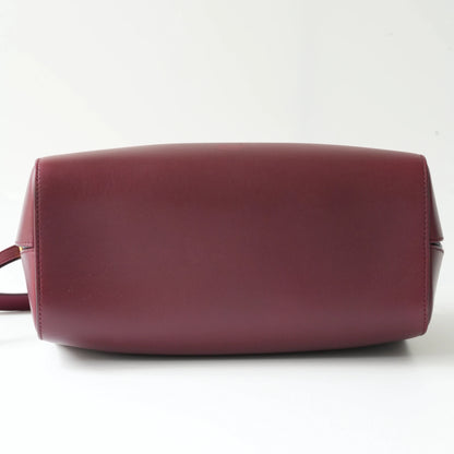 Celine Doctor Bag Bordeaux Box Calfskin Gold-Tone Hardware view5