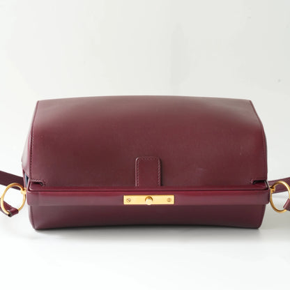 Celine Doctor Bag Bordeaux Box Calfskin Gold-Tone Hardware view6