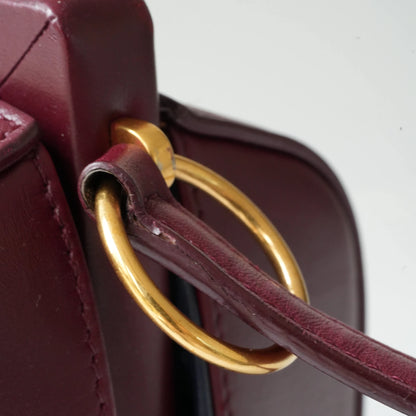Celine Doctor Bag Bordeaux Box Calfskin Gold-Tone Hardware view9