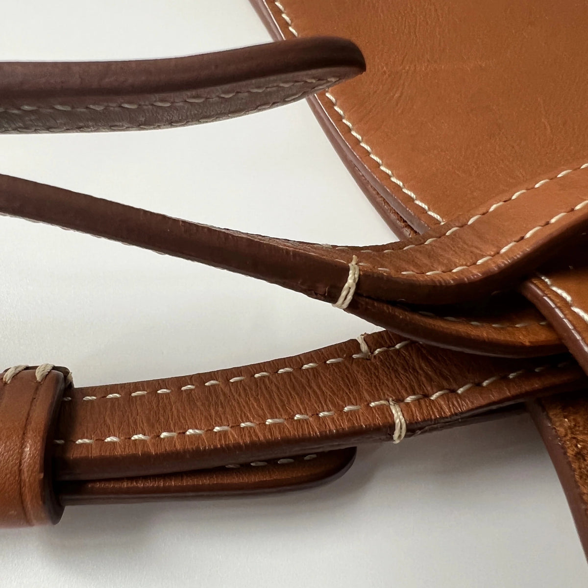 Celine Fall 2013 Phoebe Philo Triple Shopper Tote Tan Vegetal Calfskin Gold-Tone Hardware