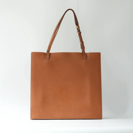 Celine Fall 2013 Phoebe Philo Triple Shopper Tote Tan Vegetal Calfskin Gold-Tone Hardware