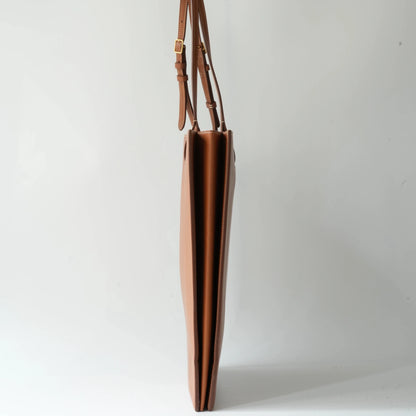Celine Fall 2013 Phoebe Philo Triple Shopper Tote Tan Vegetal Calfskin Gold-Tone Hardware