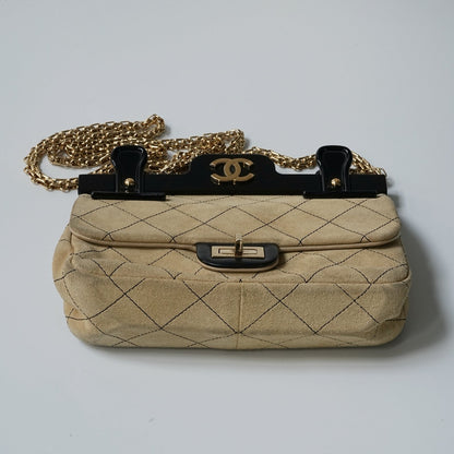 Chanel 2.55 Reissue Quilted Suede  Hanger Flap Bag