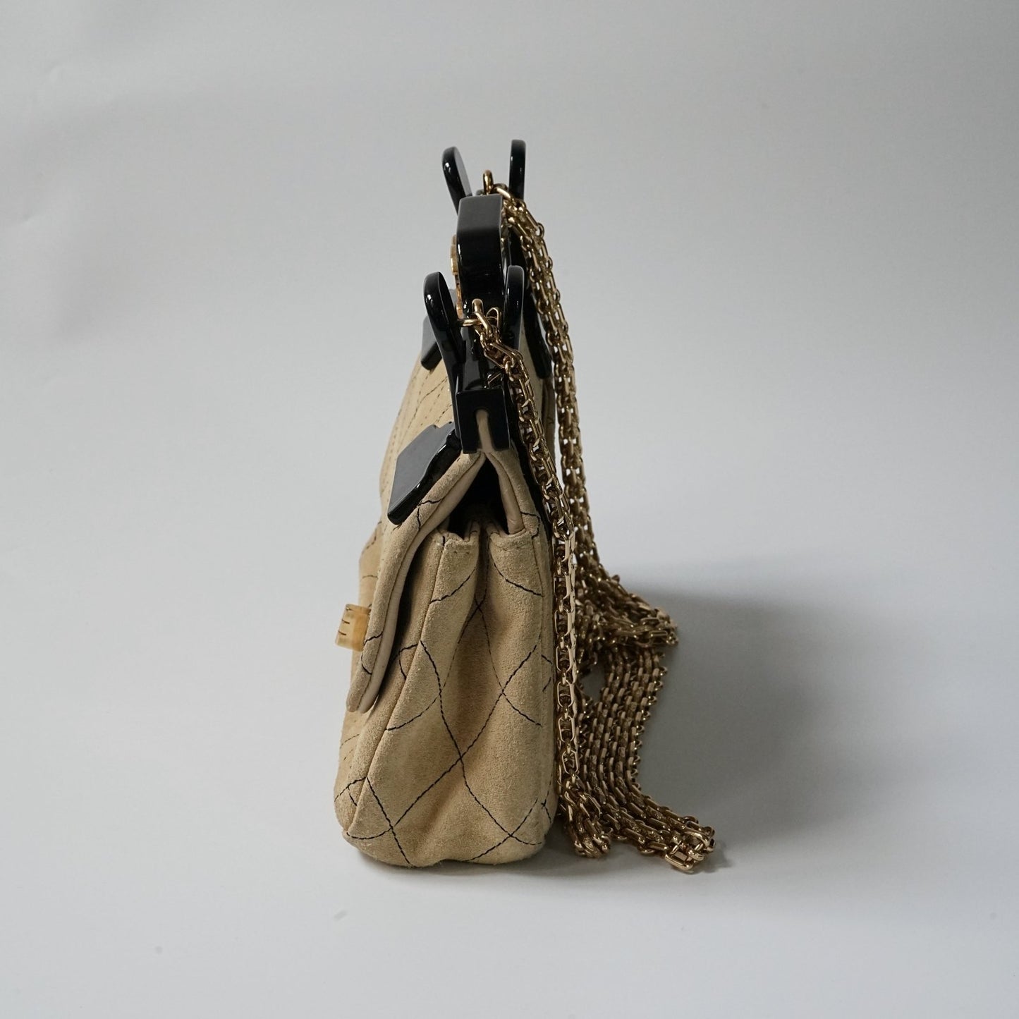 Chanel 2.55 Reissue Quilted Suede  Hanger Flap Bag