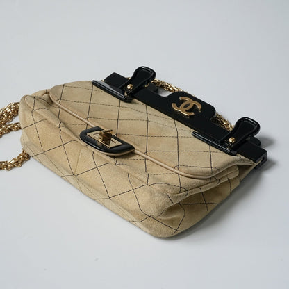 Chanel 2.55 Reissue Quilted Suede  Hanger Flap Bag