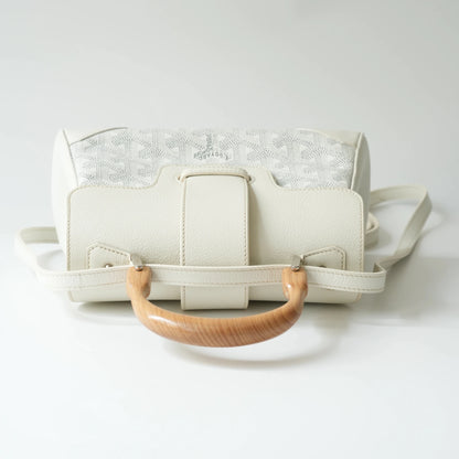 Top view of Goyard Saigon bag with detachable shoulder strap