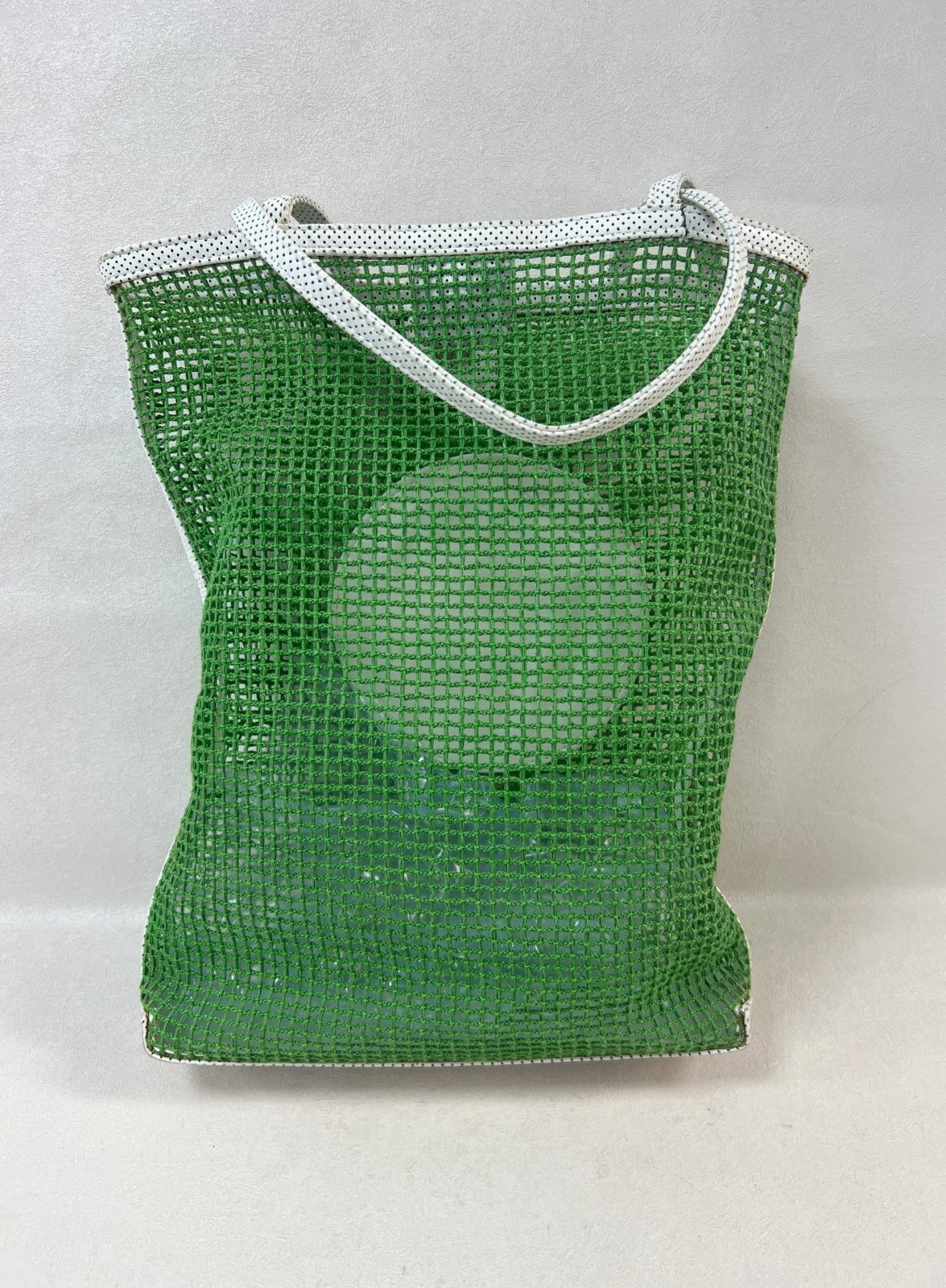 Chanel Green Mesh Tennis Tote Bag
