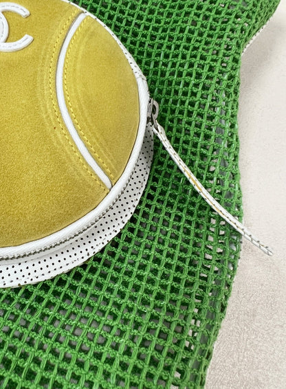 Chanel Green Mesh Tennis Tote Bag